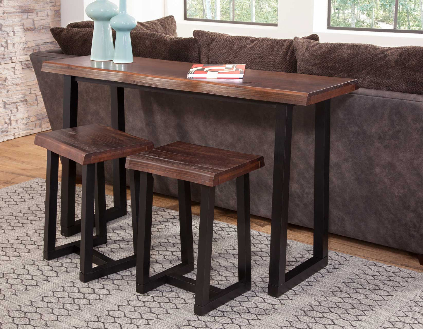 Jennings 3-Piece Counter Dining Set
(Bar & 2 Counter Stools)