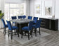 Camila Gray Marble 7-Piece Counter Dining Group
(Counter Table & 6 Counter Chairs)