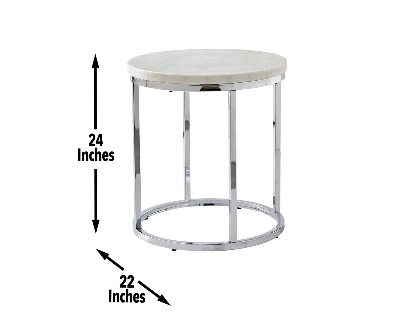 Echo 3-Piece Marble Top Set
(Cocktail & 2 End Tables)