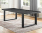 Yves 95-inch Dining Table with 18" leaf