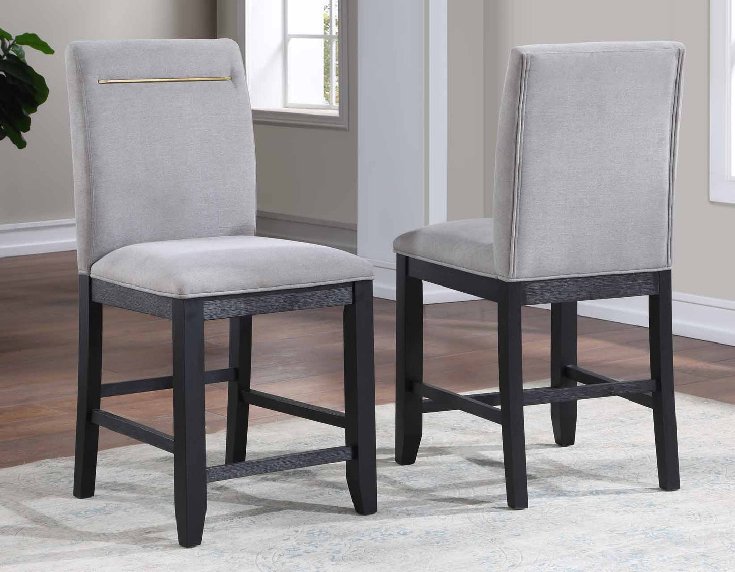 Yves 5-Piece Counter Dining Set
(Counter Table & 4 Performance Fabric Counter Chairs)