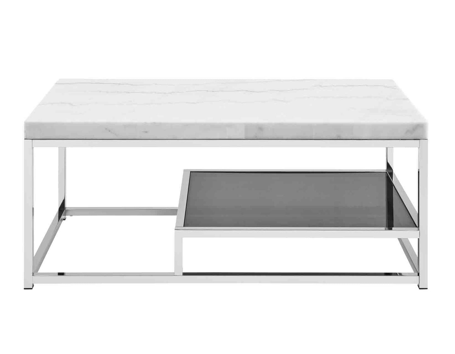 Aston 3-Piece White Marble Table Set