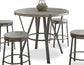 Portland 5 Piece 42-inch Round Counter Dining Set
(Table & 4 Counter Stool’s)