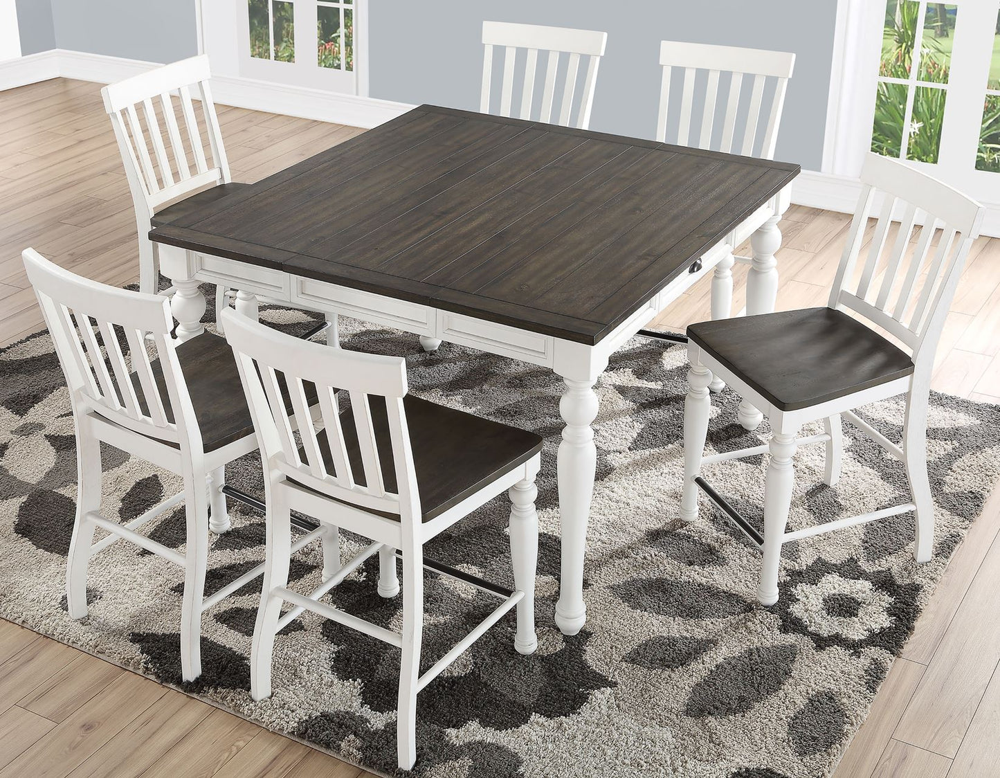 Joanna 7 Piece Counter Set
(Counter Table & 6 Counter Chairs)