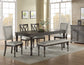 Linnett 6 Piece Set
(Table, Bench, 2 Upholstered Side Chairs & 2 Side Chairs)