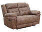 Anastasia Cocoa 3-Piece Manual Reclining Set