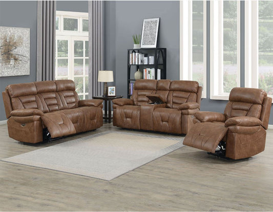 Brock 3 Piece Dual Power Motion Set
(Sofa, Loveseat & Chair)