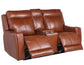 Natalia Coach 3-Piece Dual-Power Leather Motion Set (Sofa, Loveseat & Chair)