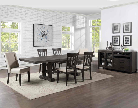 Napa 7-Piece Dining Set
(Table, 2 Upholstered & 4 Side Chairs)