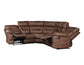 Rudger 3-Piece Manual Reclining Sectional, Chestnut