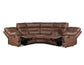 Rudger 3-Piece Manual Reclining Sectional, Chestnut