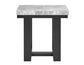 Lucca Gray Marble 3-Piece Table Set