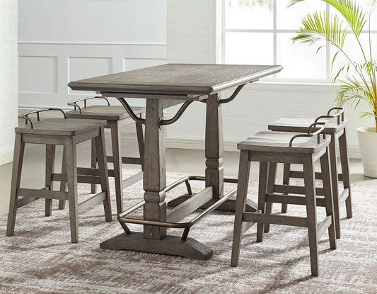 Ryan 5 Piece Counter Set
(Counter Table & 4 Counter Stools)