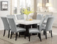 Camila 5-Piece Square Marble Top Dining
(Table & 4 Side Chairs)