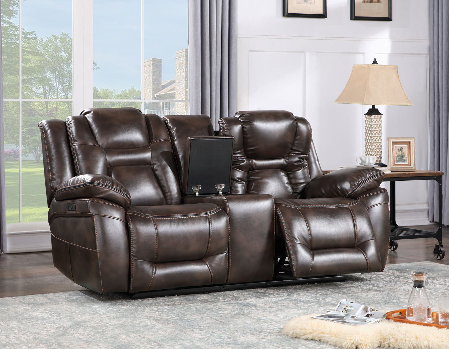 Oportuna 3-Piece Dual-Power Reclining Set
(Sofa, Loveseat & Chair)