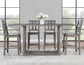 Toscana 5-Piece Counter Dining Set
(Table & 4 Counter Chairs)