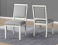 Canova 5-Piece Gray Marble Dining Set
(Table & 4 Side Chairs)