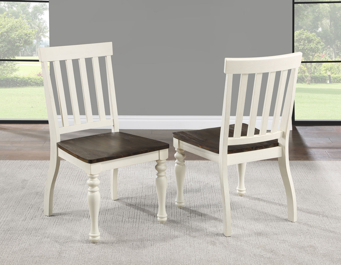 Joanna 6-Piece Dining Set
(Table, Bench & 4 Side Chairs)