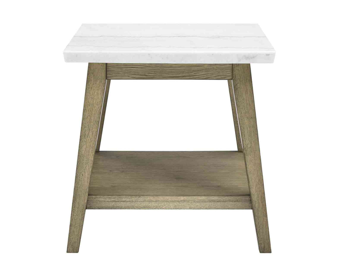 Vida White Marble Top 3-Piece Table Set