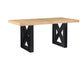 Magnolia 80-96-inch Counter Table w/18-inch Leaf, Black Base