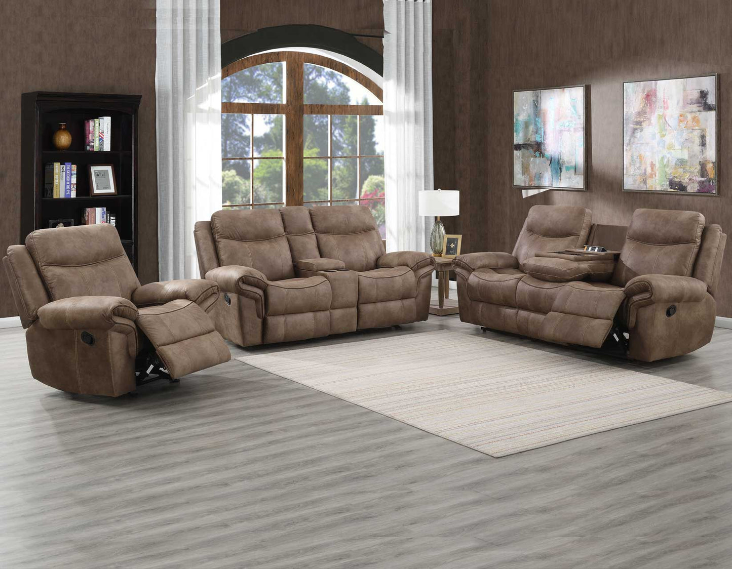 Nashville 3-Piece Manual Reclining Set