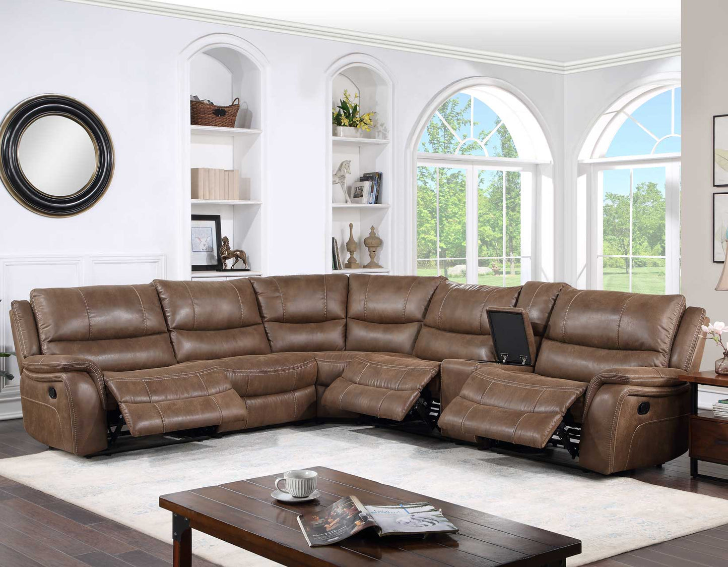 Lehi 6-Piece Manual Reclining Sectional