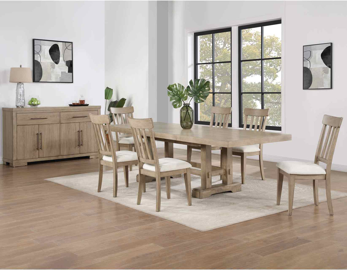 Napa 5-Piece 72-108-inch Dining Set, Sand
(Table & 4 Side Chairs)