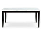 Westby White Marble Top Dining Table