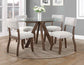 Wade 48-inch Glass Top 5-Piece Dining Set
(Table & 4 Side Chairs)