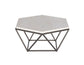 Corvus White Marble Top HexagonCocktail Table