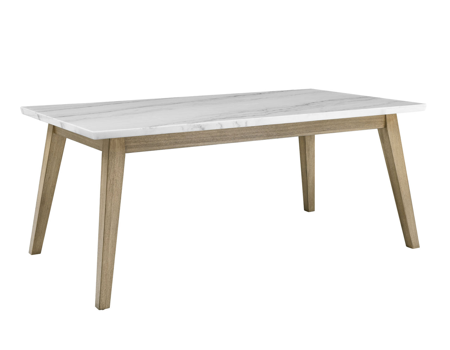 Vida 72" White Marble Top Dining Table