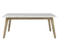 Vida 72" White Marble Top Dining Table