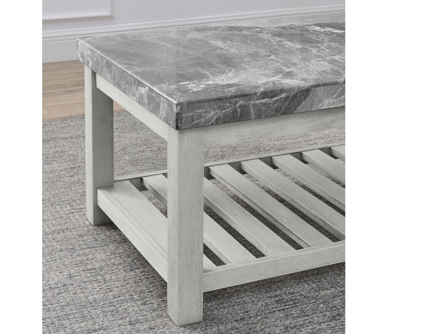 Canova Gray Marble Coffee Table