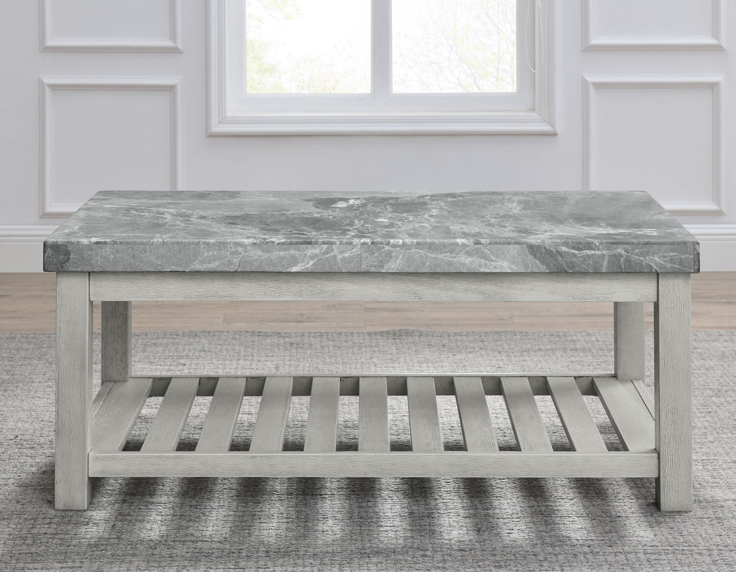 Canova Gray Marble Coffee Table