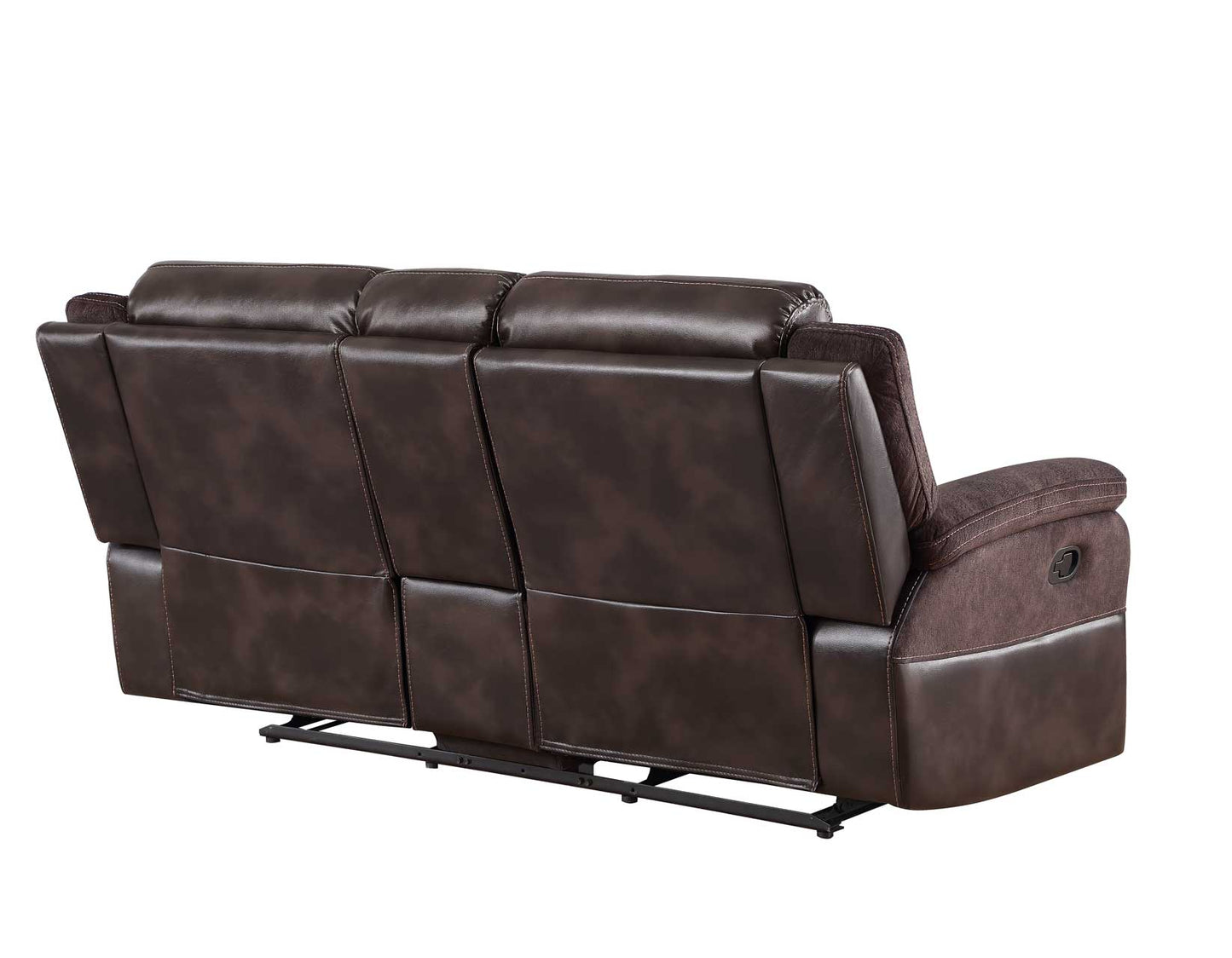 Pueblo Manual Reclining Loveseat with Console