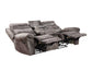 Nashville Manual Reclining Sofa w/Drop-Down Console, Grey