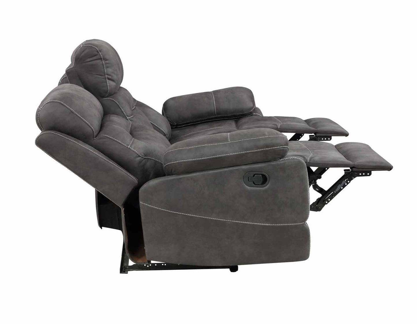 Rudger Manual Reclining Sofa, Gray