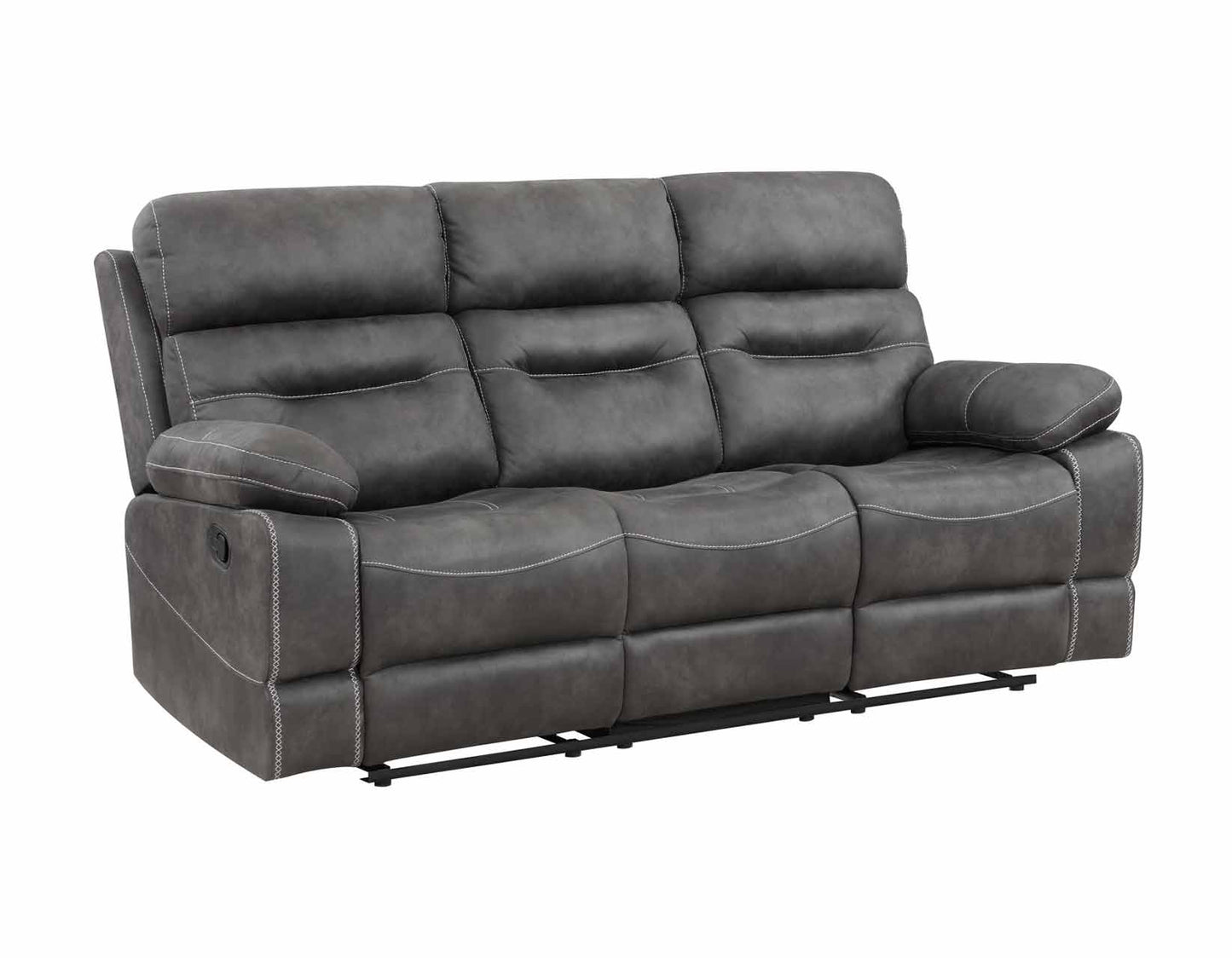 Rudger Manual Reclining Sofa, Gray