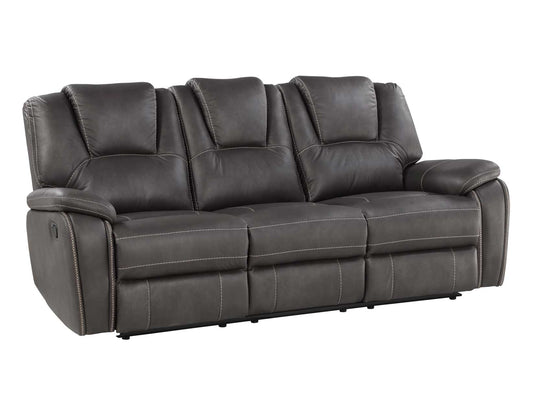 Katrine Manual Reclining Sofa, Charcoal