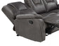 Katrine Manual Reclining Sofa, Charcoal