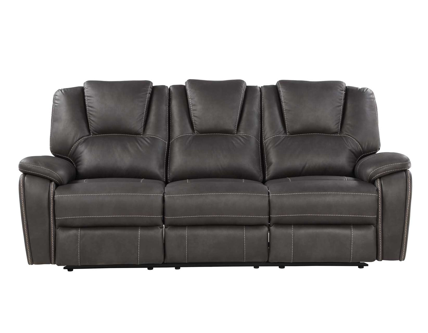 Katrine Manual Reclining Sofa, Charcoal