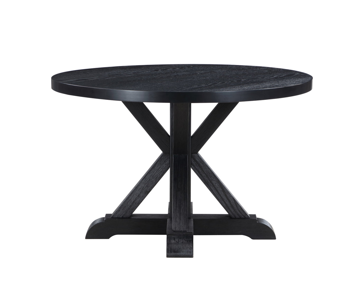 Molly 48-inch Round Dining Table, Black