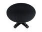 Molly 48-inch Round Dining Table, Black