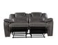 Katrine Manual Reclining Loveseat, Charcoal