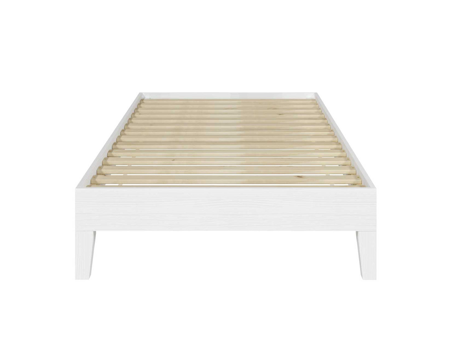 Nix Twin Platform Bed, White