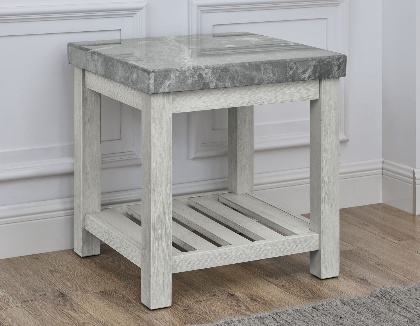 Canova Gray Marble Top End Table