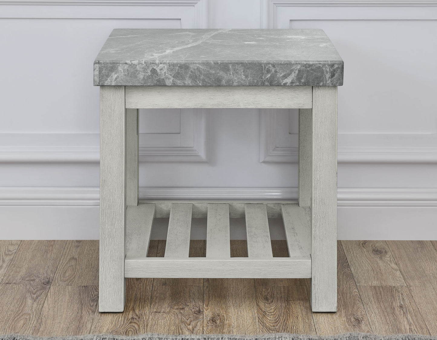 Canova Gray Marble Top End Table