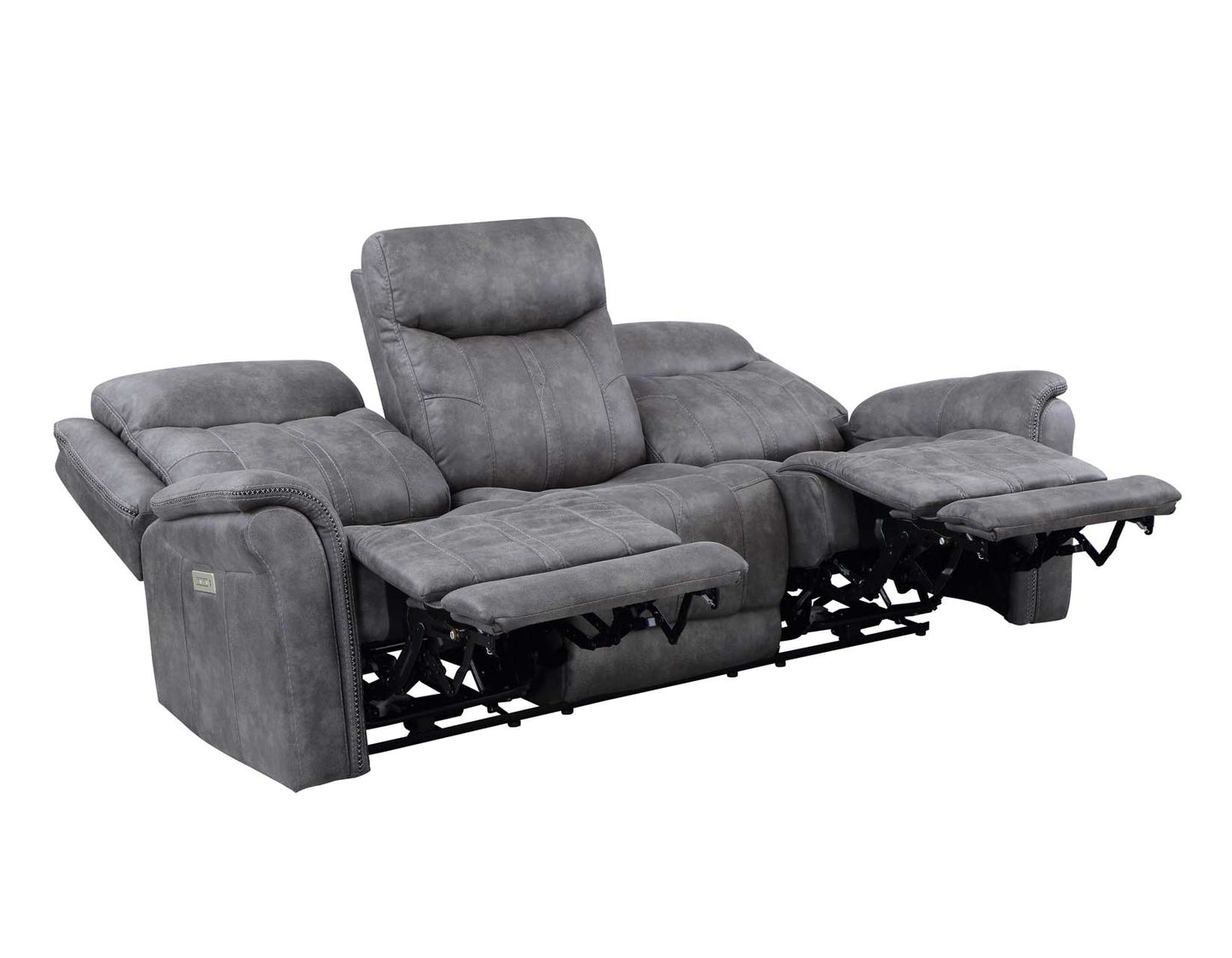 Morrison Dual-Power Reclining Sofa, Stone