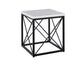 Skyler White Marble End Table