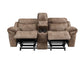 Nashville Manual Glider Recliner Console Loveseat